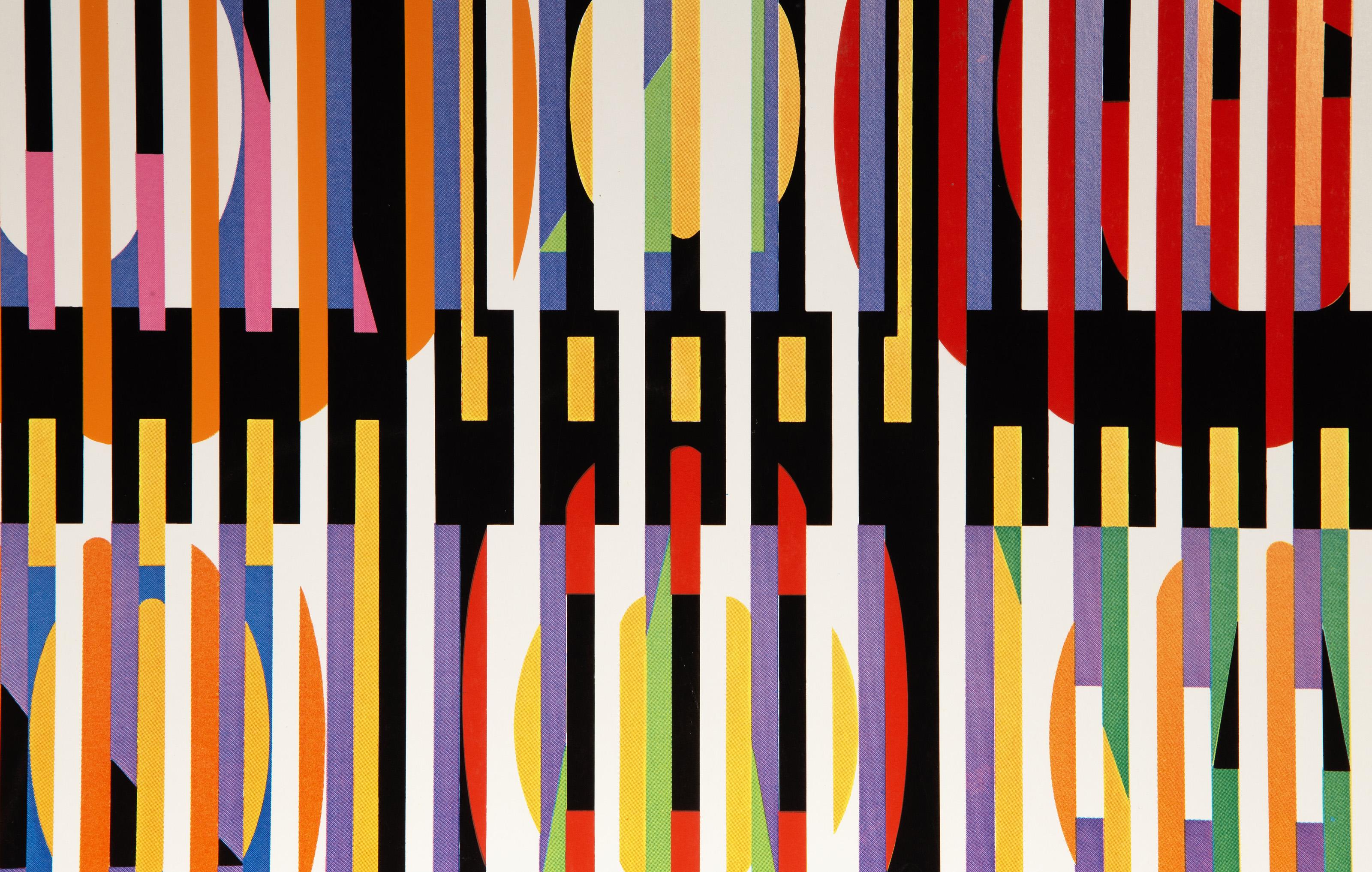 Judith L. Posner and Association, Abstract Geometric Screenprint by Yaacov Agam For Sale 1
