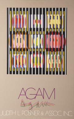 Judith L. Posner and Association, sérigraphie géométrique abstraite de Yaacov Agam