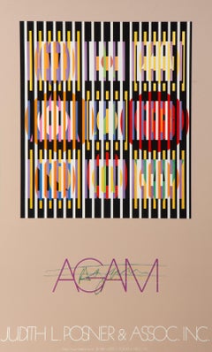 Judith L. Posner and Association, sérigraphie géométrique abstraite de Yaacov Agam
