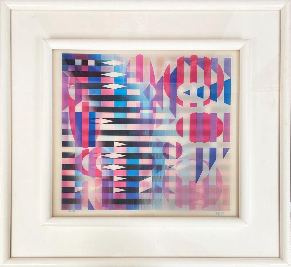 Original Hand Signed Agamograph Lenticular Limited edition of 99 - Print by Yaacov Agam