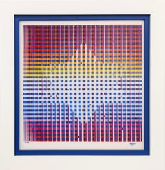 Agamograph "Rainbow Star", lenticolare 3D, autografato, edizione di 99 esemplari, incorniciato