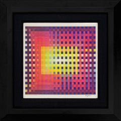 Segundo movimiento (raro agamógrafo enmarcado y firmado - lenticular 3D)