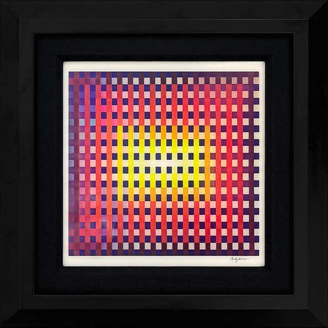 Yaacov Agam - Untitled, from Message of Peace (framed, hand signed ...
