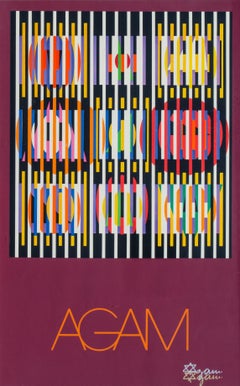 Signed Yaacov Agam Silkscreen Print