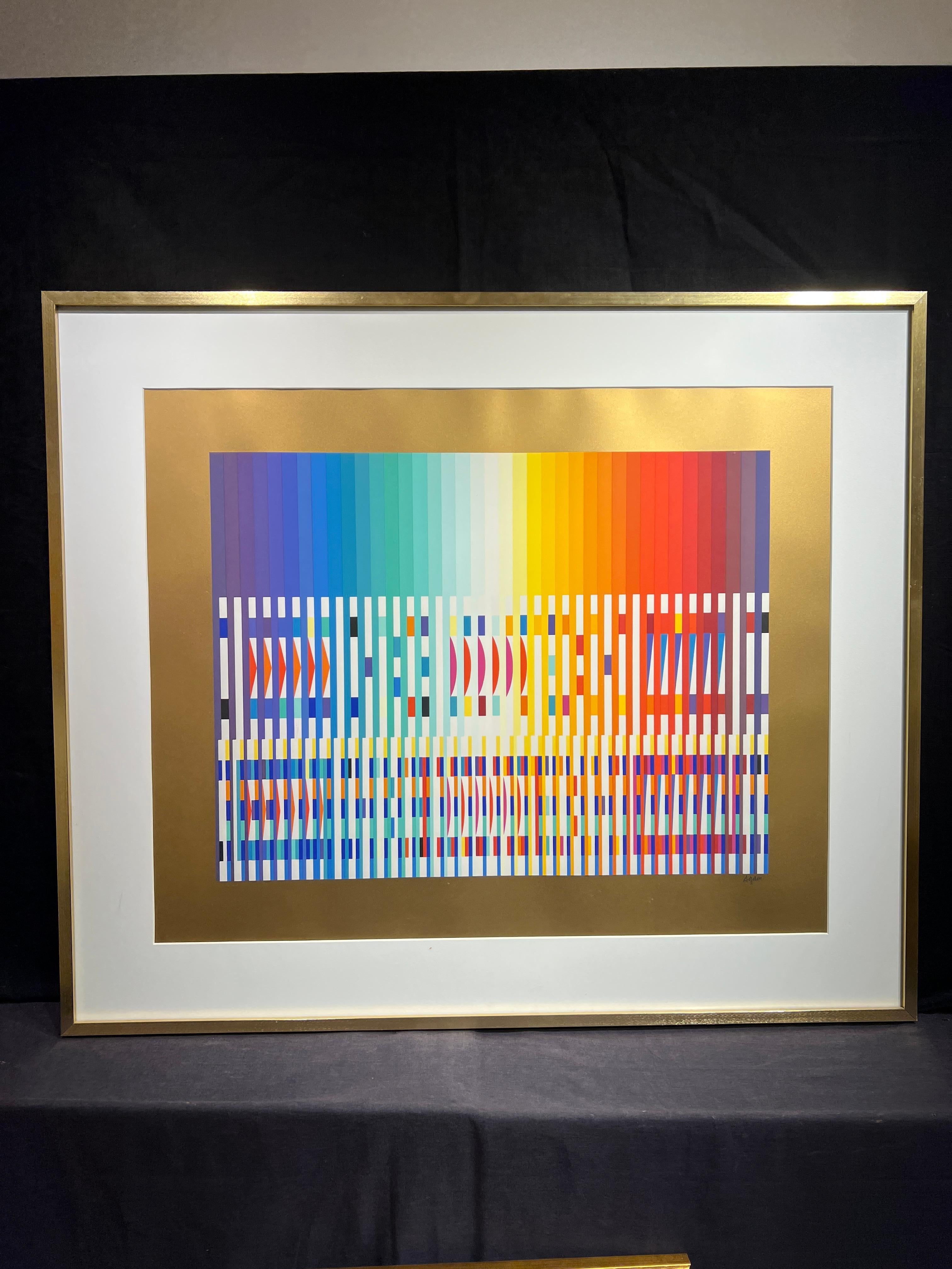 Spectrum - Print by Yaacov Agam