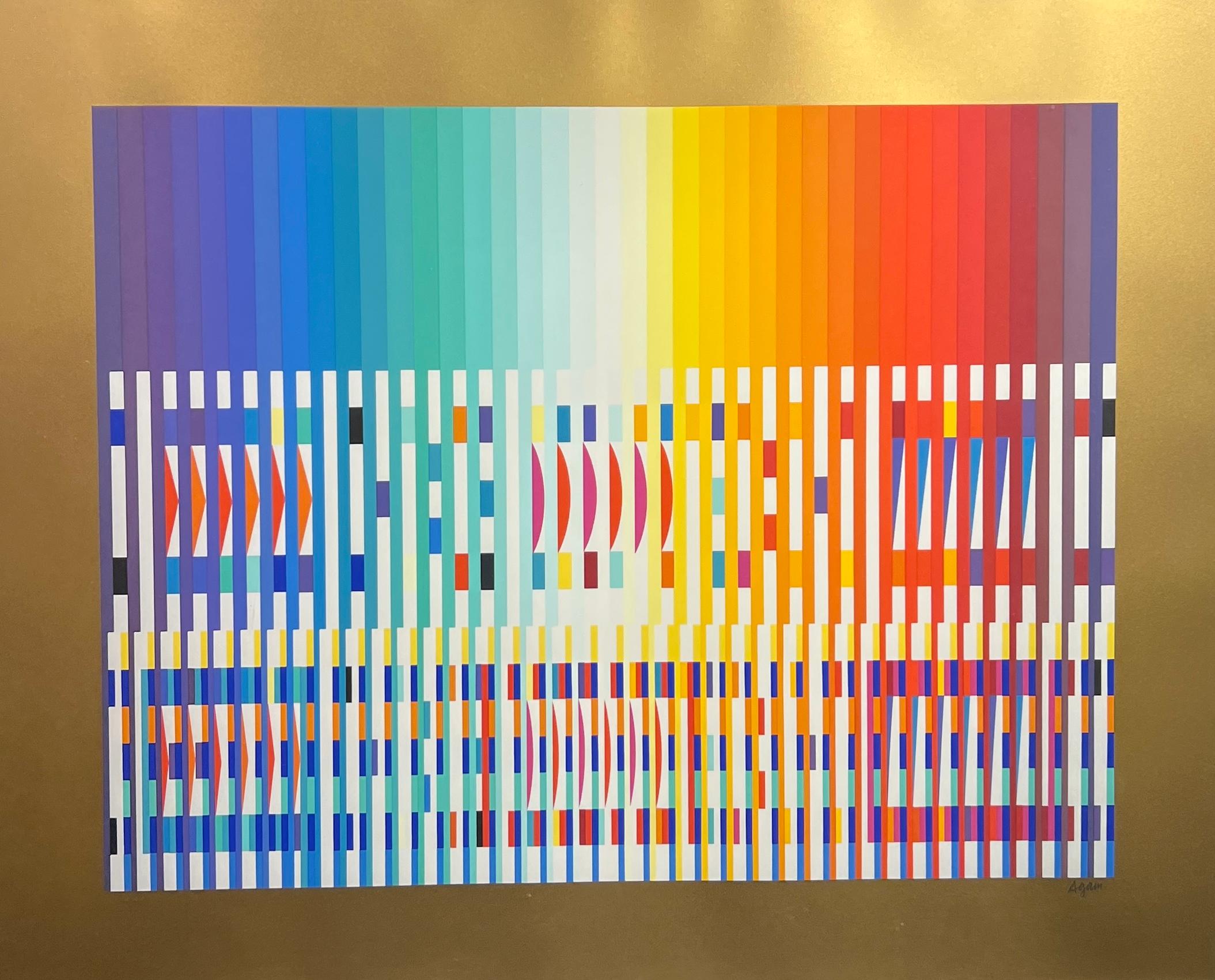 Yaacov Agam Abstract Print - Spectrum