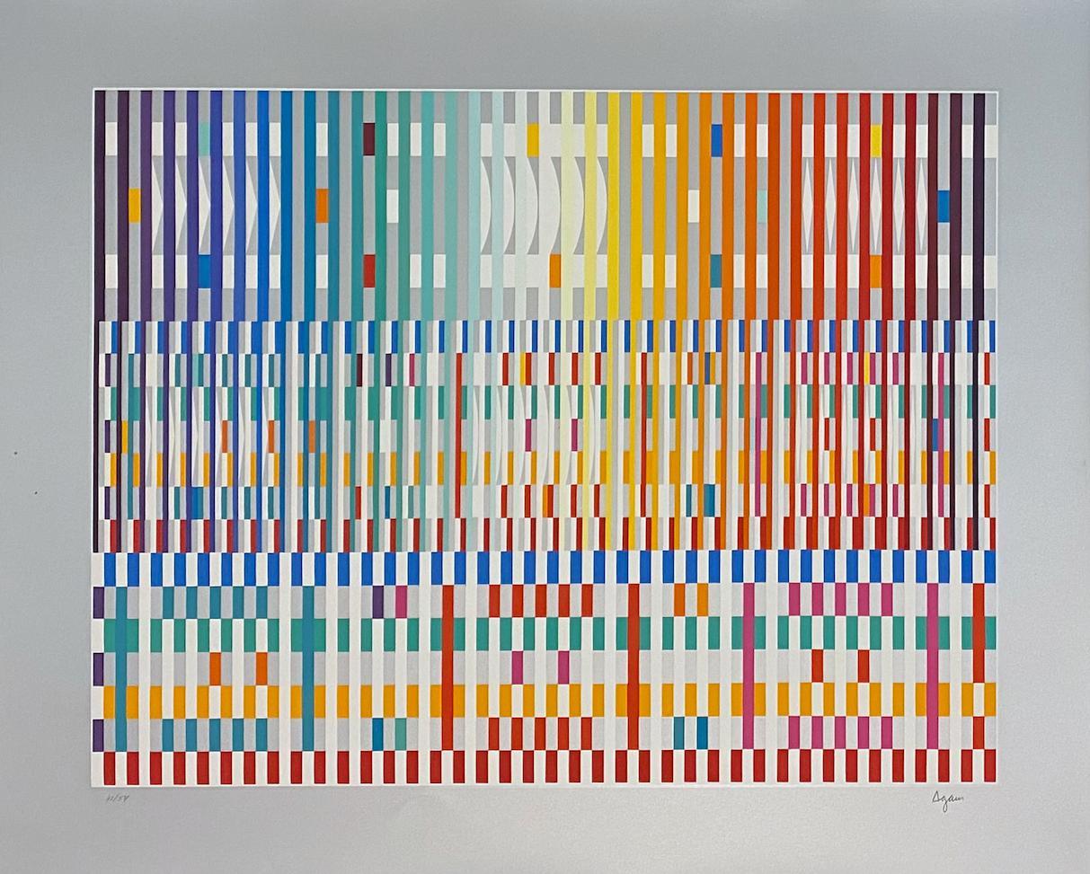 Yaacov Agam Abstract Print - The Blessing
