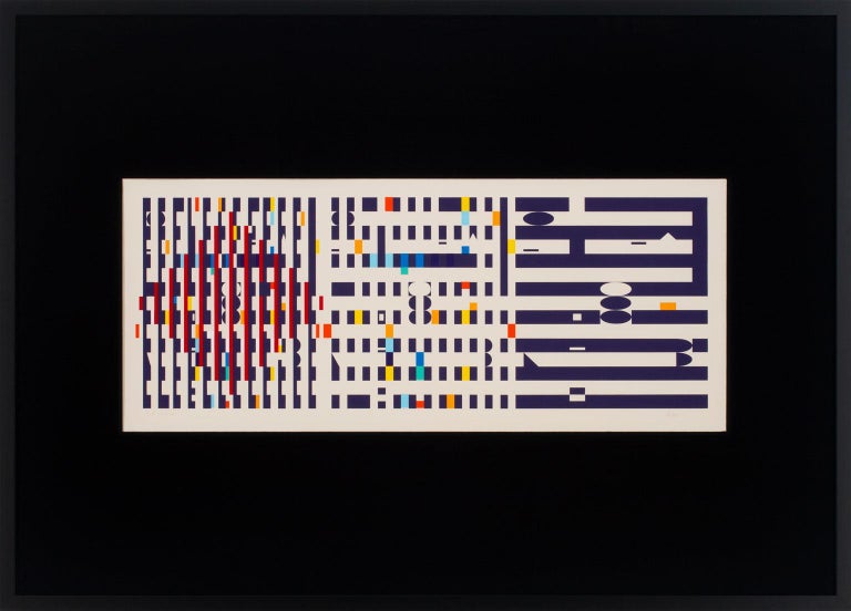 "Three Movements," an original silkscreen by Yaacov Agam, is a piece for the true collector. Agam is considered the father of Kinetic art. His iconic style is recognizable across the globe and has been widely collected for seven decades. His