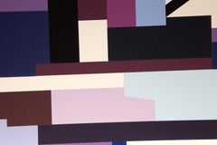 Union II, Abstract Geometric Screenprint by Yaacov Agam