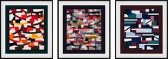 “Union" Suite of 3 Limited Edition Hand-Signed Serigraphs by Yaacov Agam, Framed