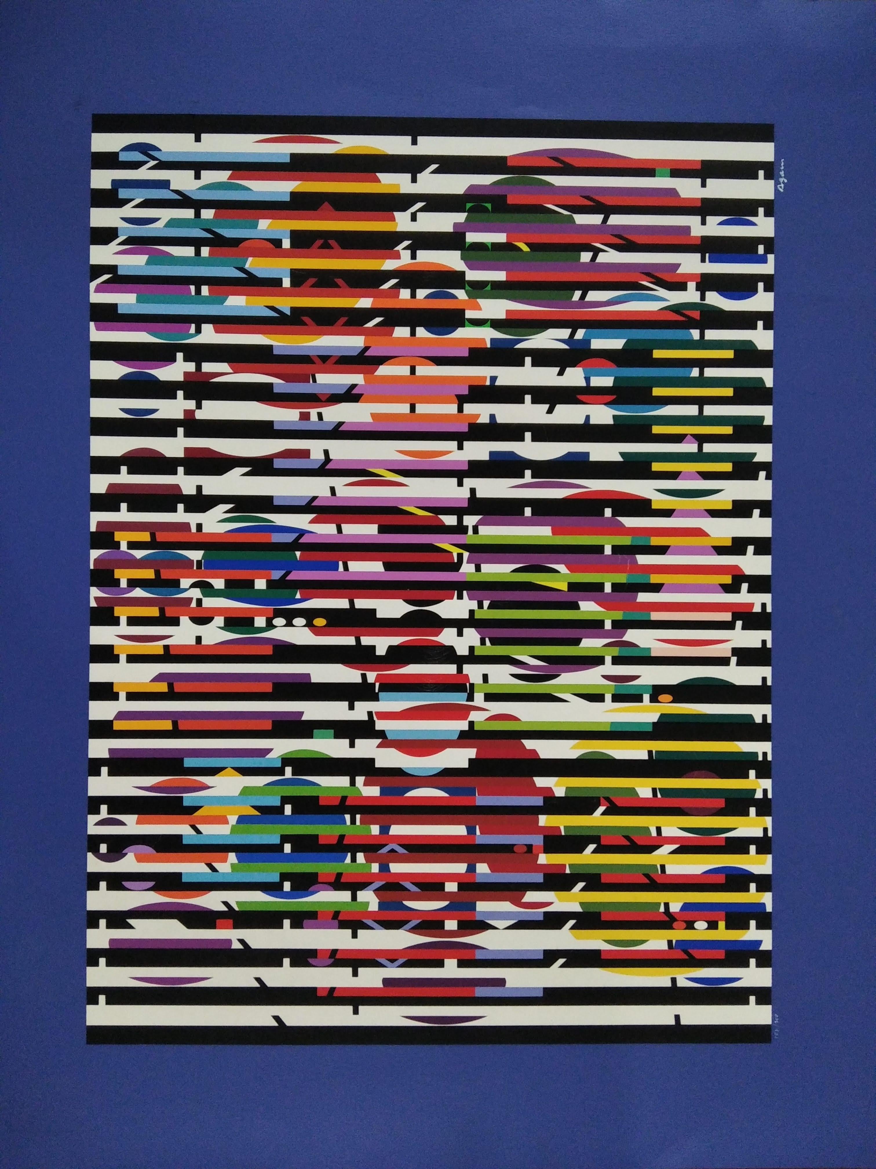 Untitled - Abstract Geometric Print by Yaacov Agam