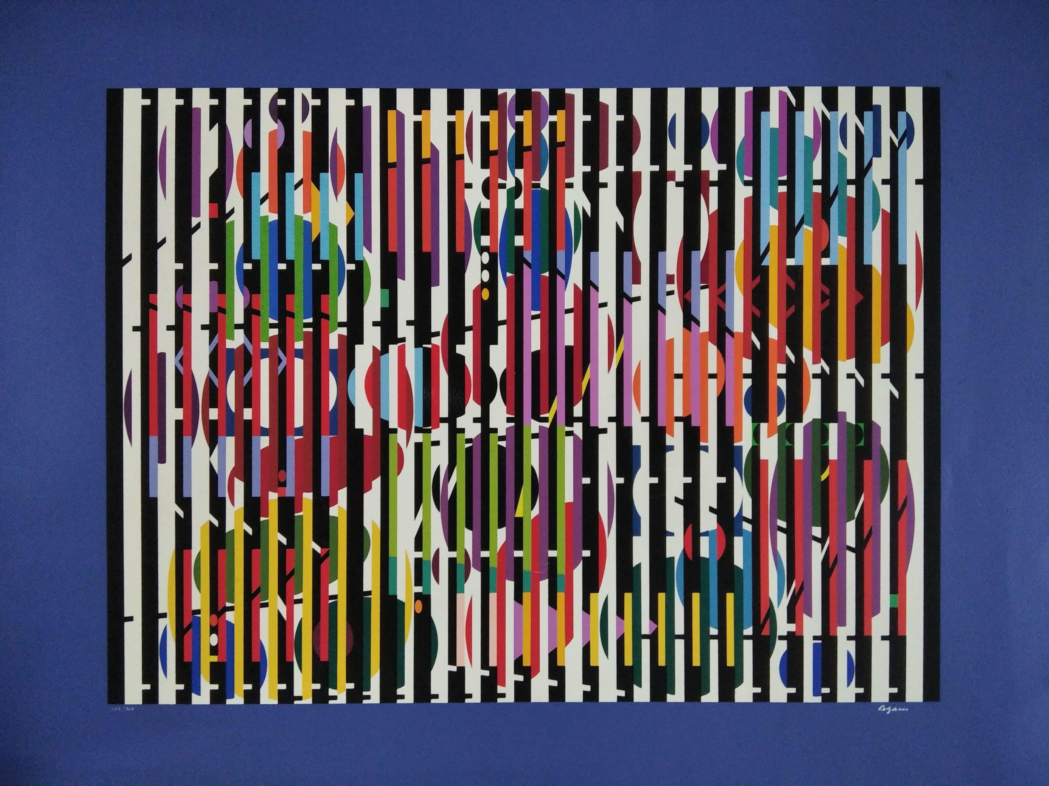 Yaacov Agam Abstract Print - Untitled