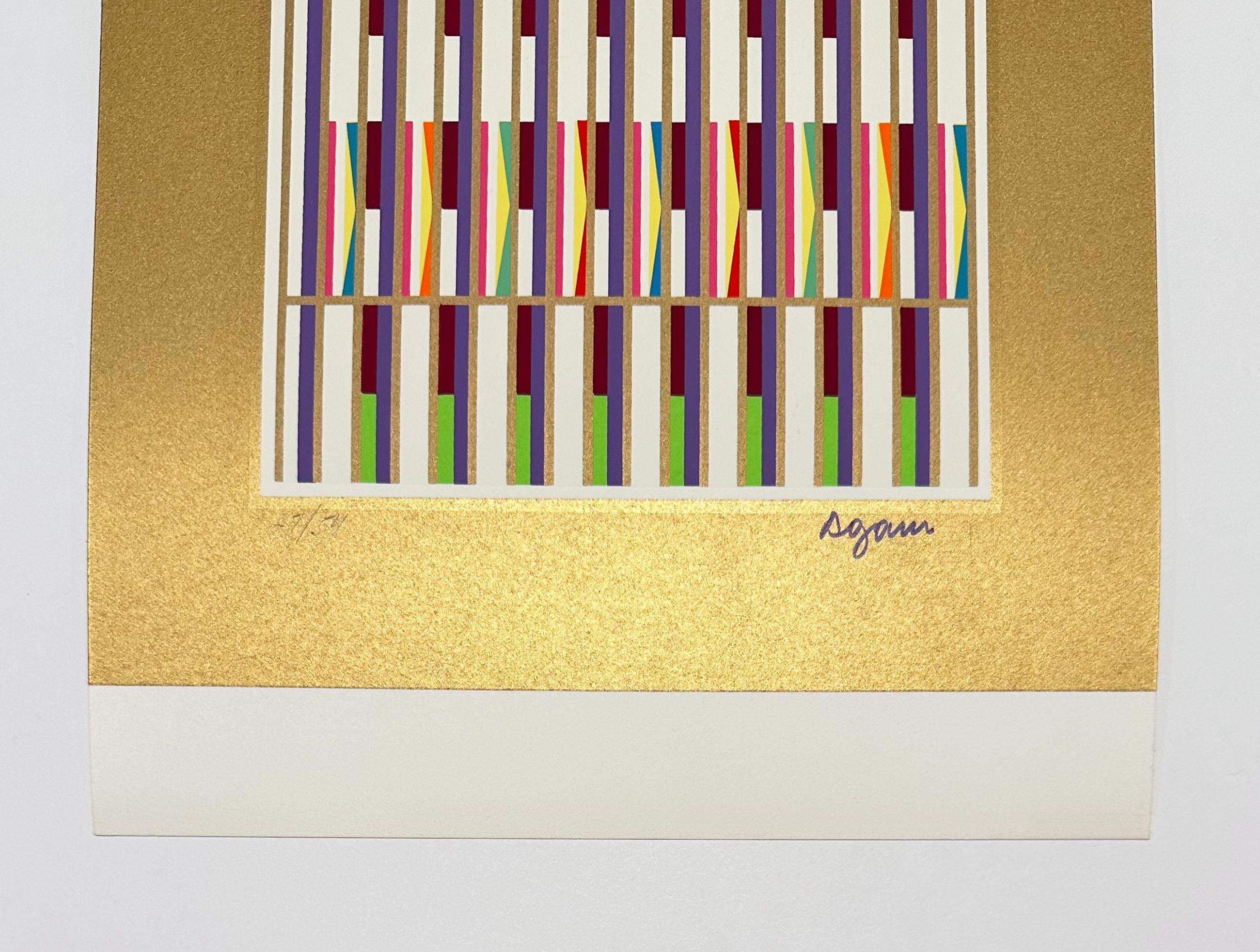 Untitled, from Vertical Orchestration - Abstract Print by Yaacov Agam