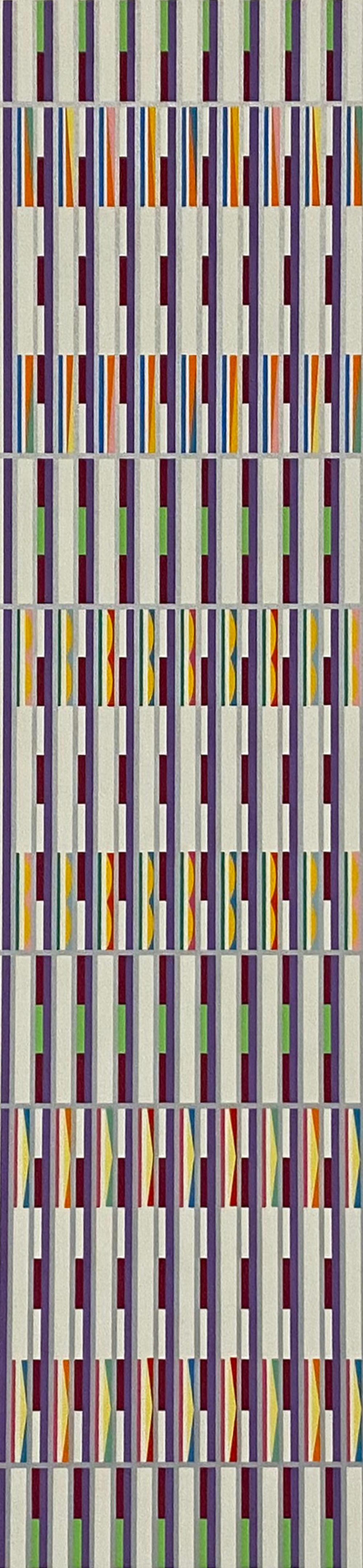 Yaacov Agam Abstract Print - Untitled, from Vertical Orchestration