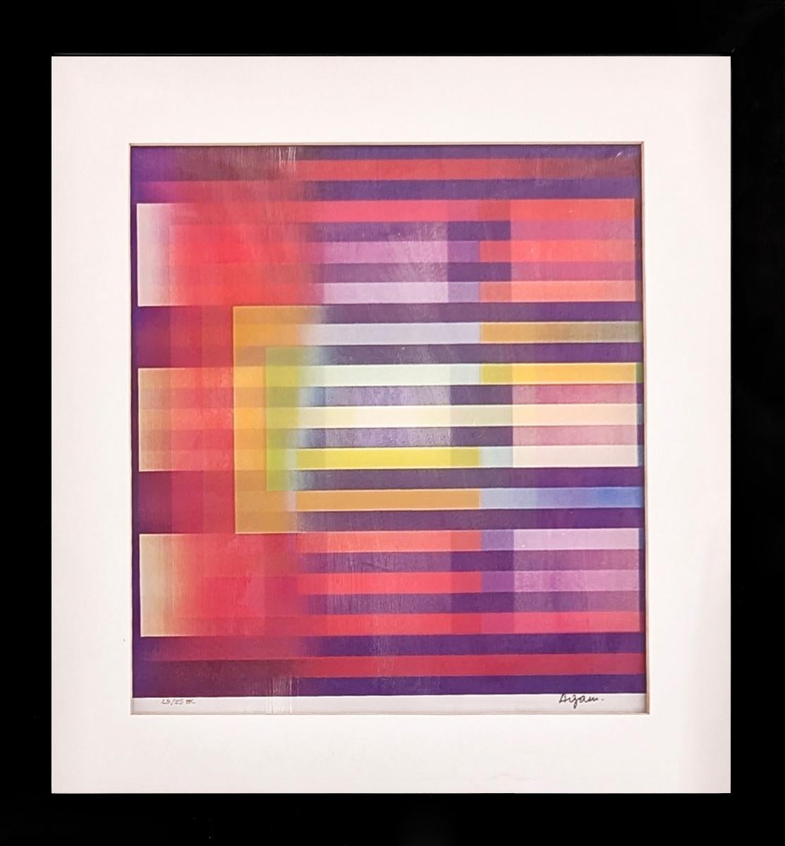 Untitled (Nine Squares), framed, hand signed agamograph