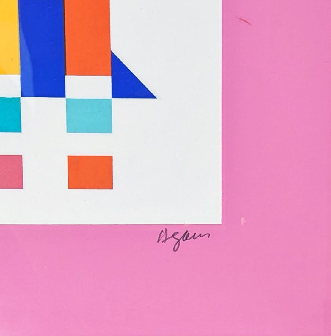 UNTITLED (PINK) - Print by Yaacov Agam