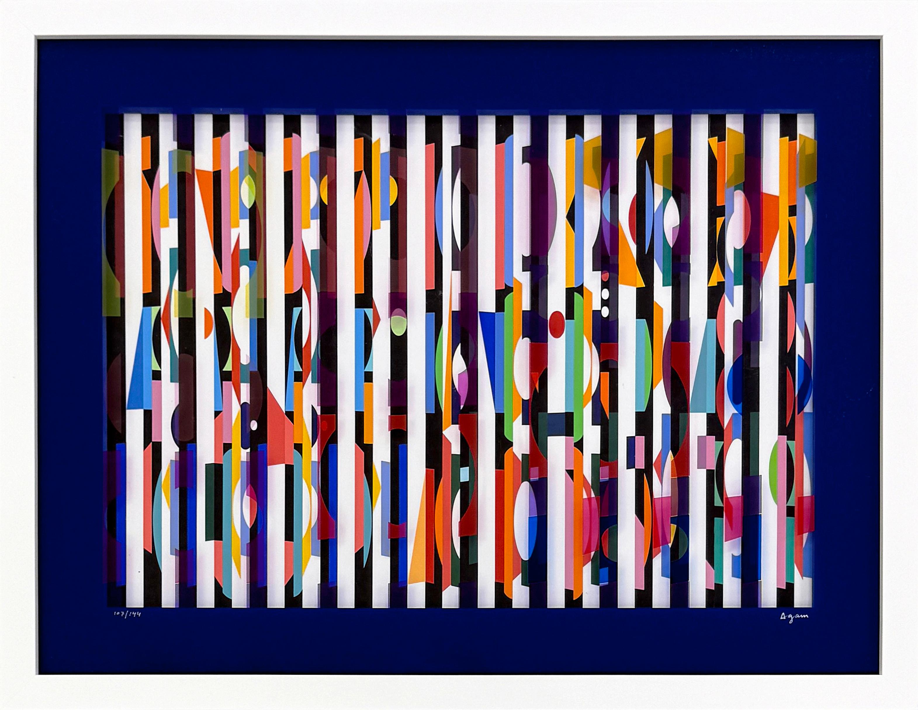 Untitled (signed multidimensional silkscreen on two plexiglass panes)