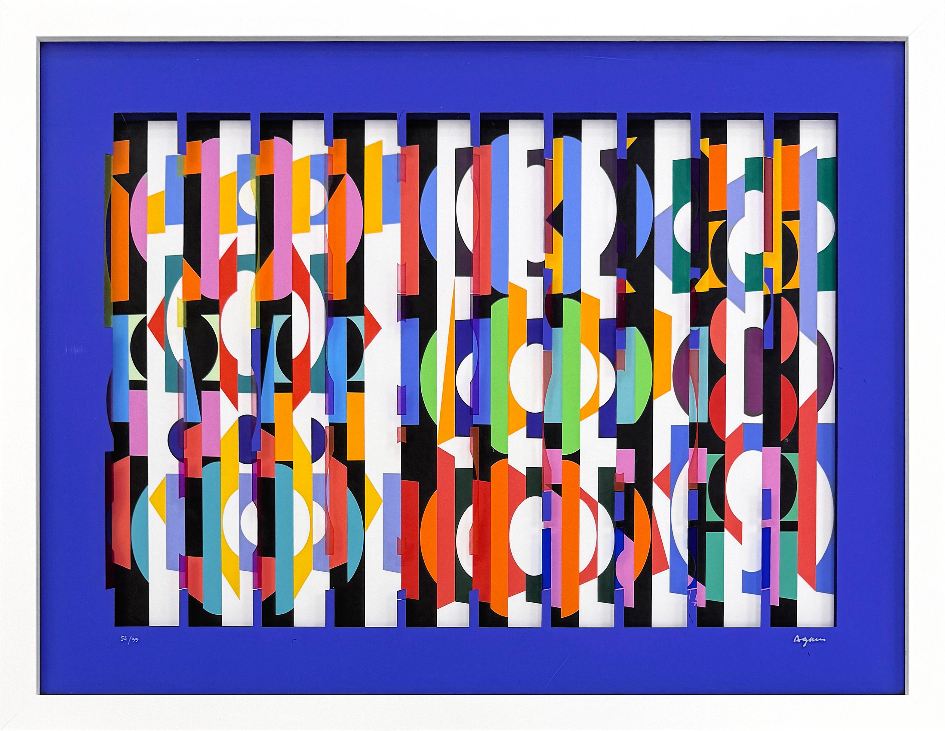 Untitled (signed multidimensional silkscreen on two plexiglass panes)