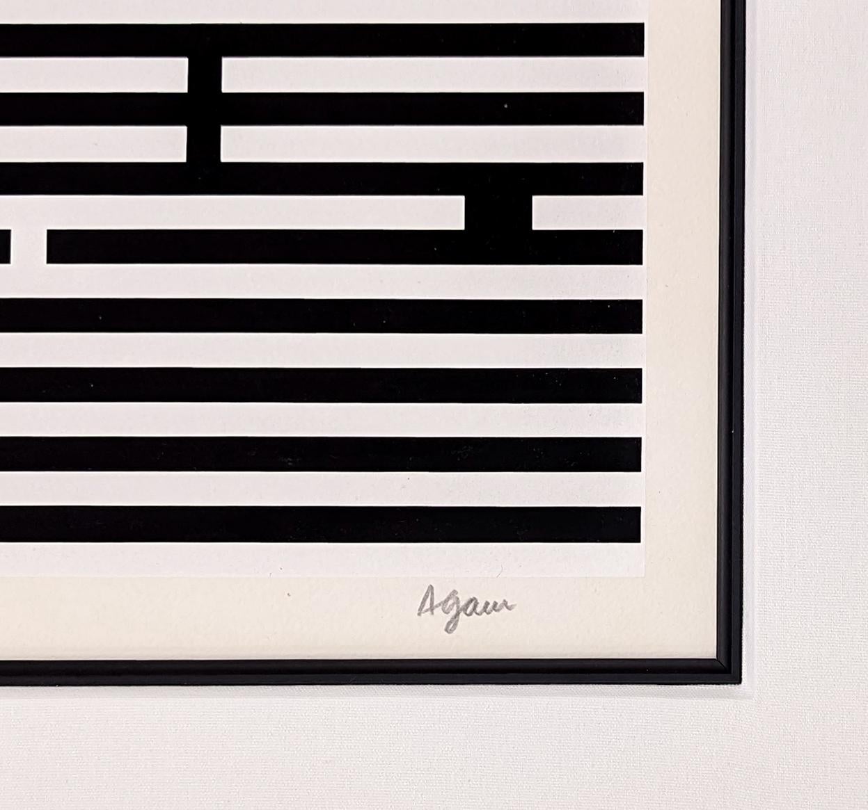 V (de la série Double Metamorphosis), grande sérigraphie abstraite - Abstrait Print par Yaacov Agam