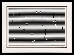 V (from Double Metamorphosis Series) Large Abstract Screen Print