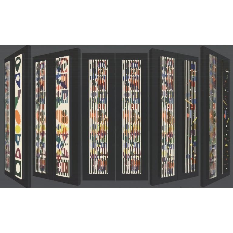'Doppia metamorfosi' 1980- Serigrafia- Firmata - Print Contemporaneo di Yaacov Agam