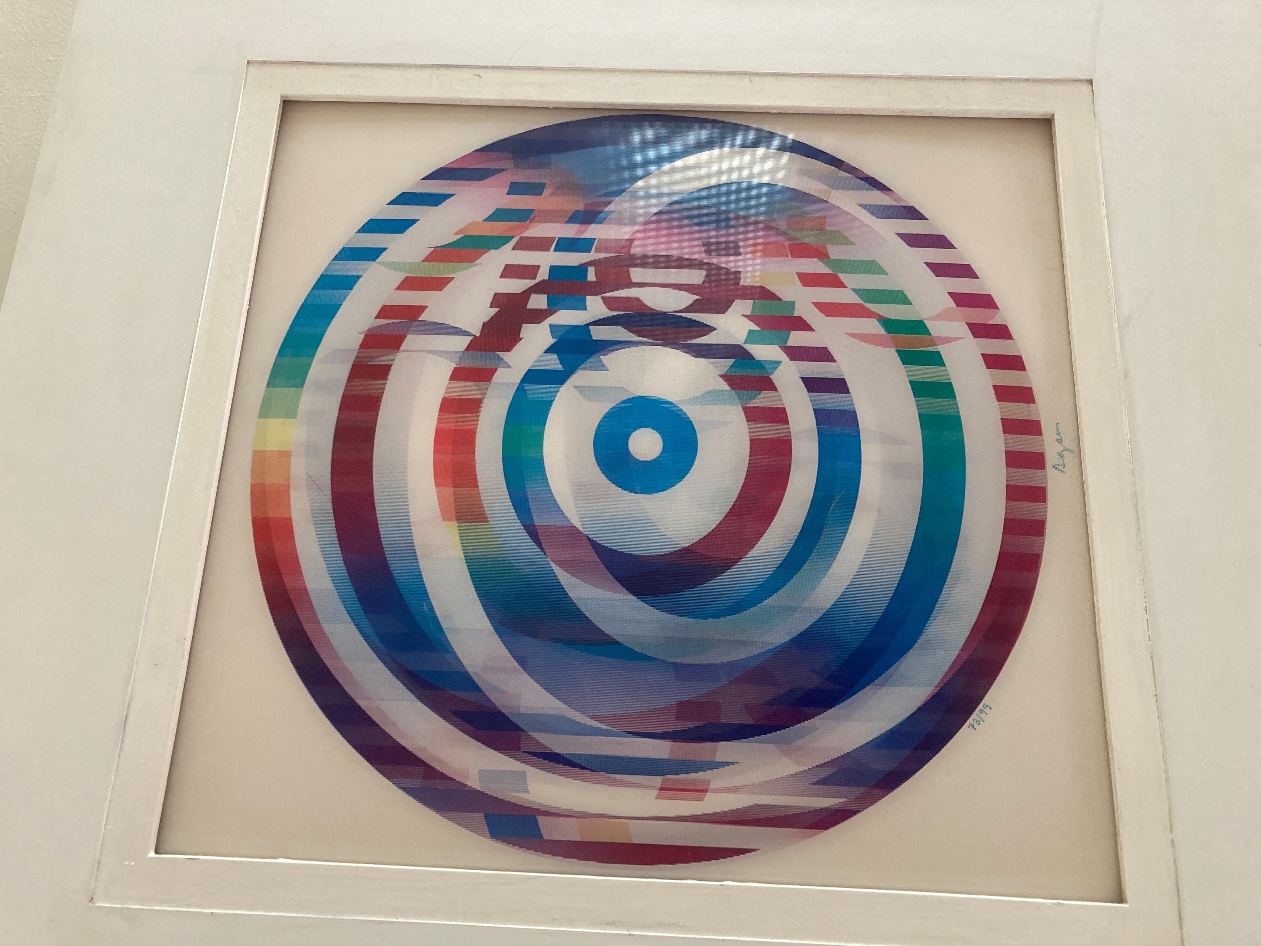 Yaacov Agam 'Image of the World' Signed, Limited Edition Lenticular Agamograph 6