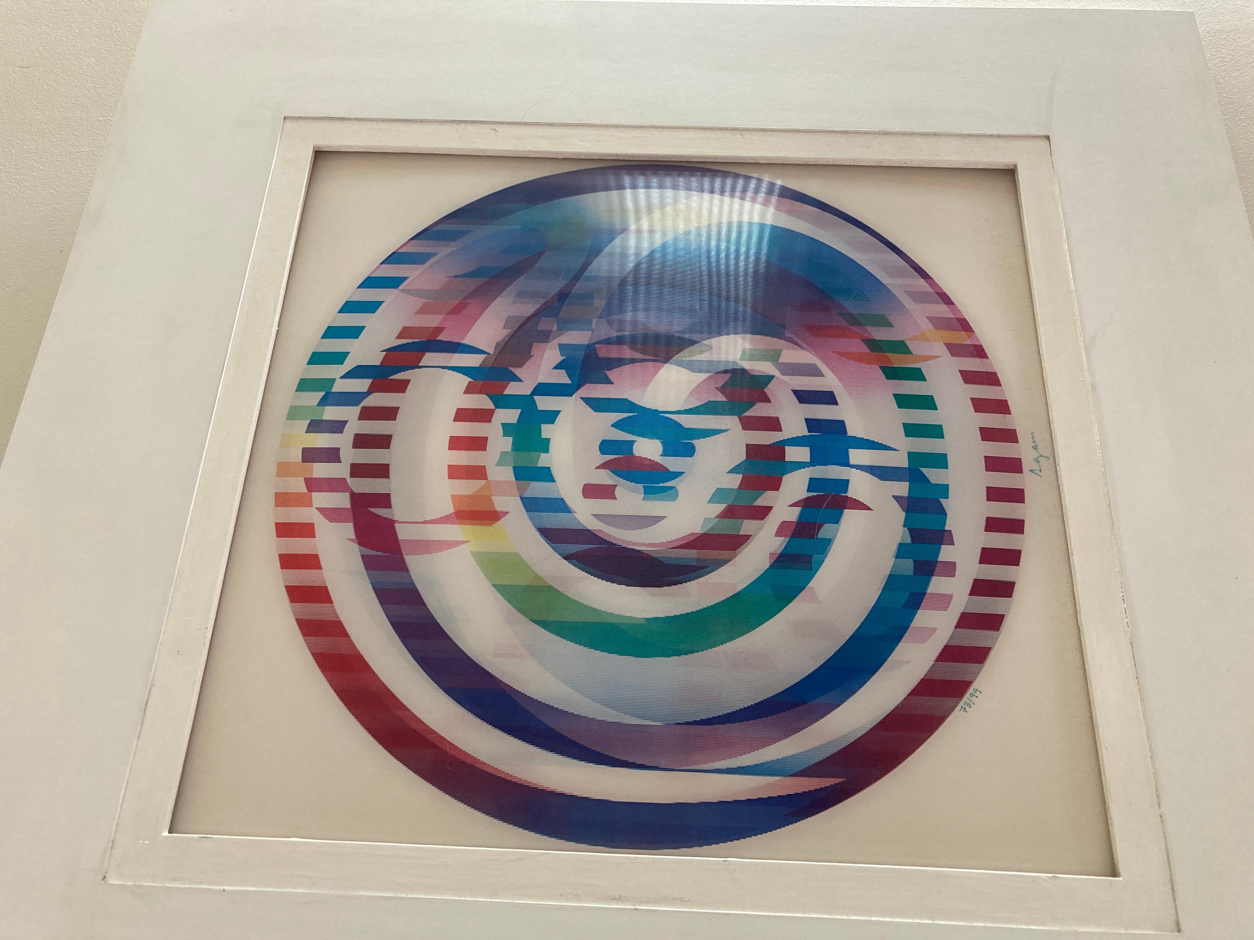Yaacov Agam 'Image of the World' Signed, Limited Edition Lenticular Agamograph 7