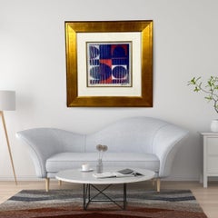 Yaacov Agam Oval Agamograph Lenticular Print Artist Proof Signed & Numbered (épreuve d'artiste signée et numérotée)