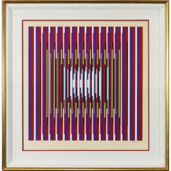 Yaacov Agam Signed, Artist's Proof , Op-art Abstract Geometric Print