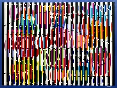 Yaacov Agam "Untitled", limited edition screen print on paper 