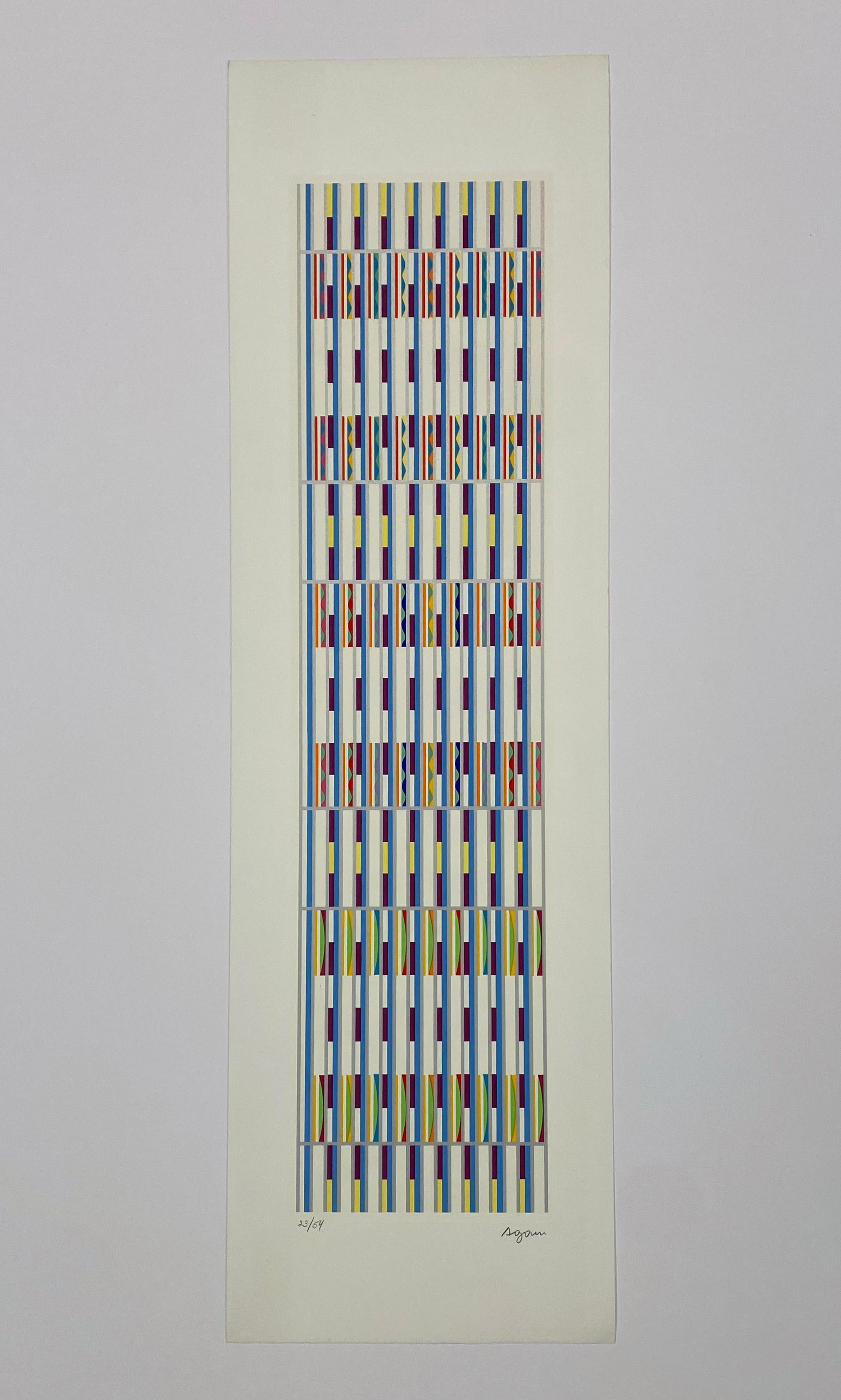 Yaacov Agam Untitled Vertical Orchestration For Sale 1
