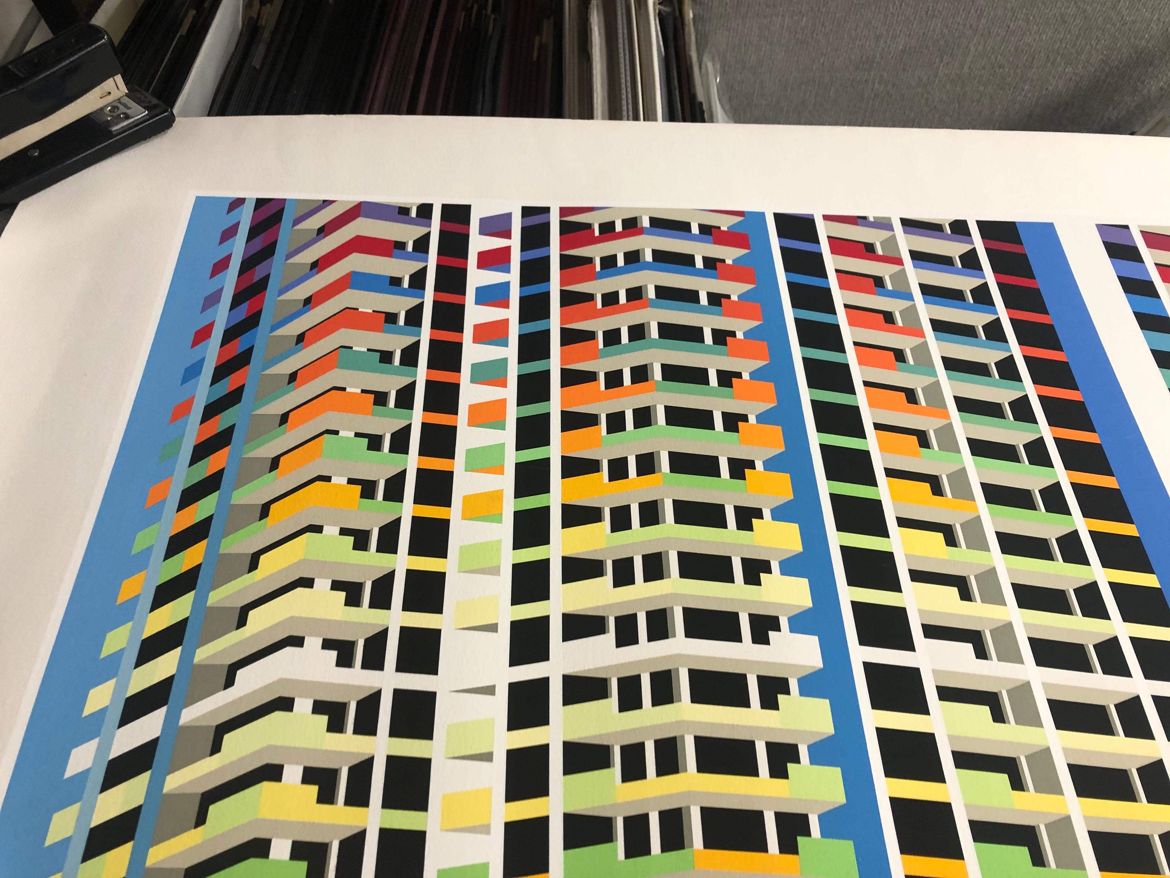 Yaacov Agam 'Regina Agamograph 1983' 1983- Serigrafia- Firmato 10