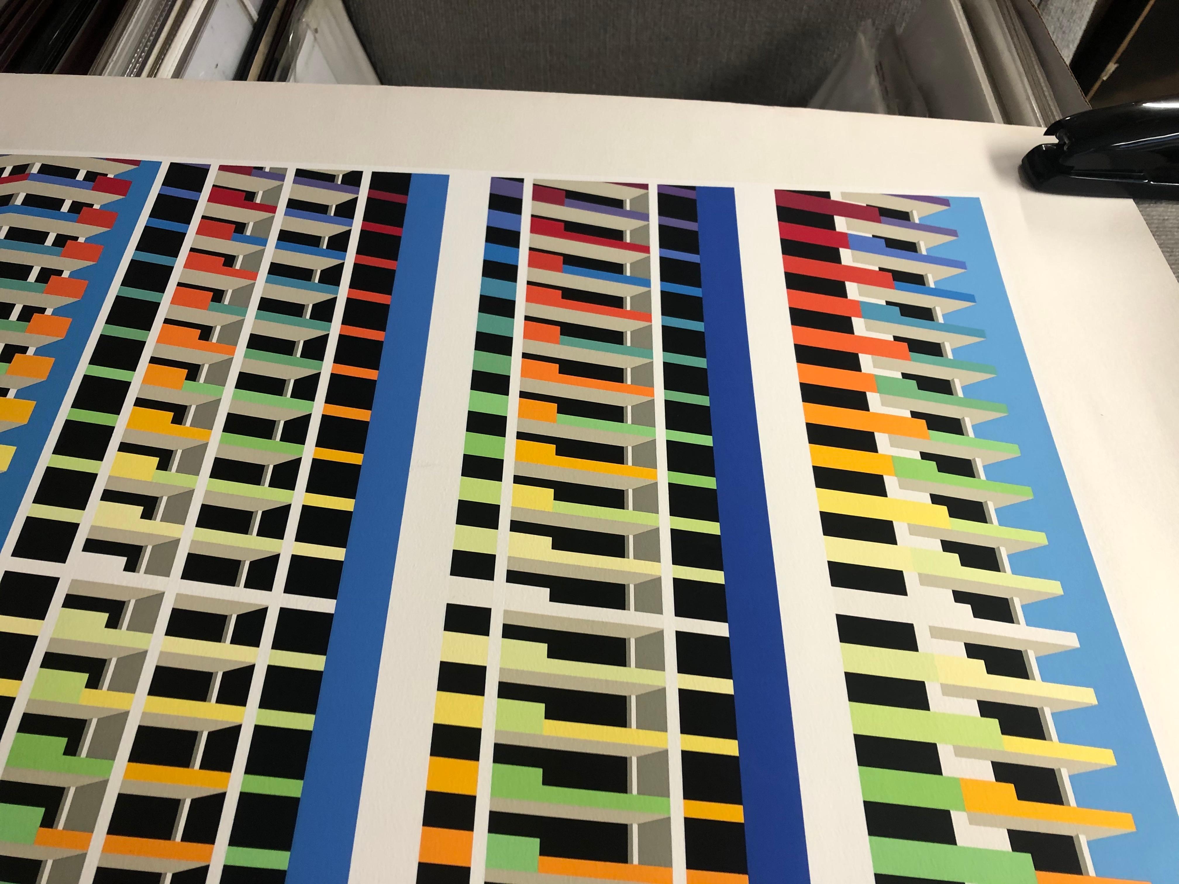 Yaacov Agam 'Regina Agamograph 1983' 1983- Serigrafia- Firmato 11