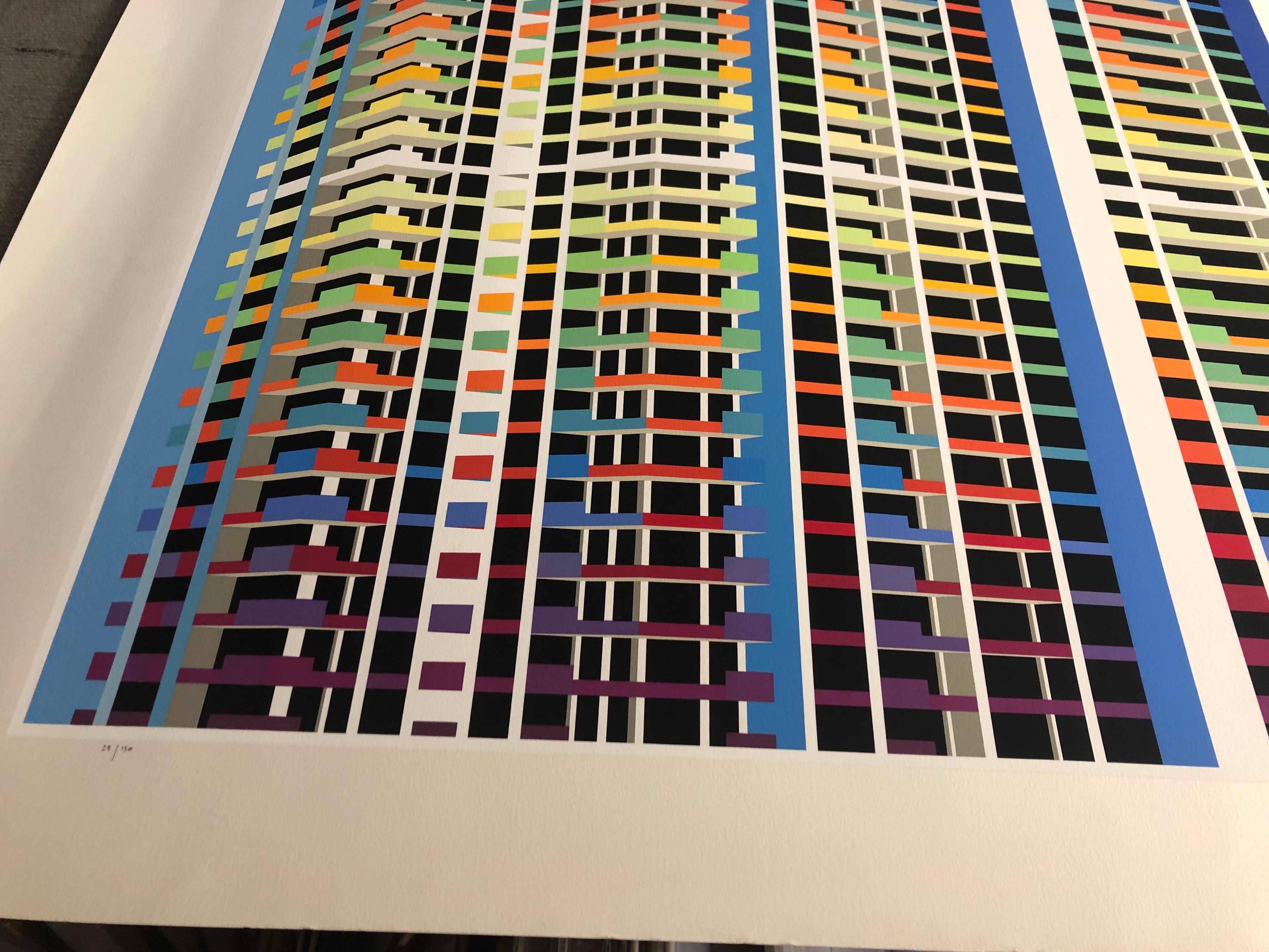Yaacov Agam 'Regina Agamograph 1983' 1983- Serigrafia- Firmato 13