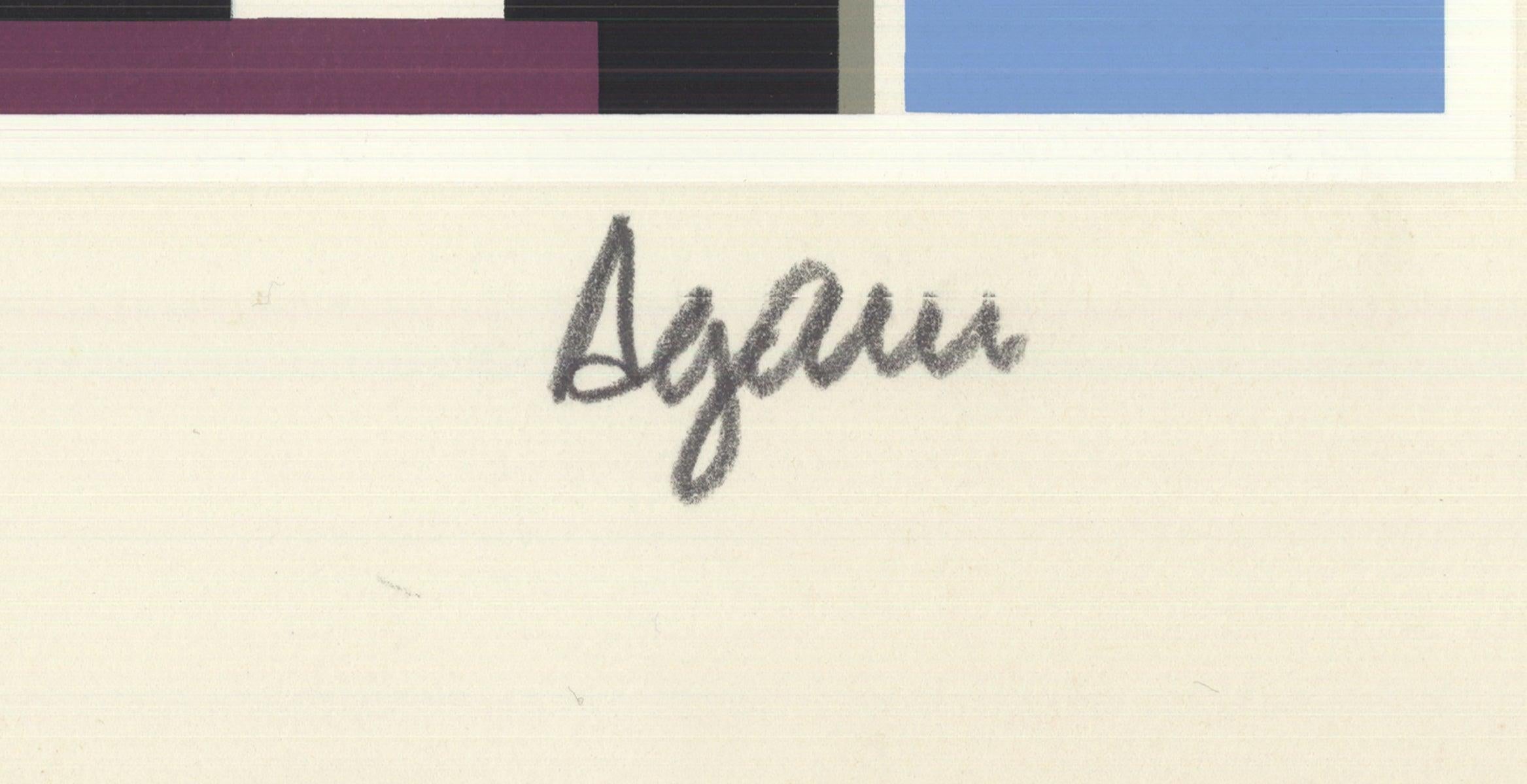 Yaacov Agam 'Villa Regina Agamograph 1983' 1983- Serigraph- Signed For Sale 1