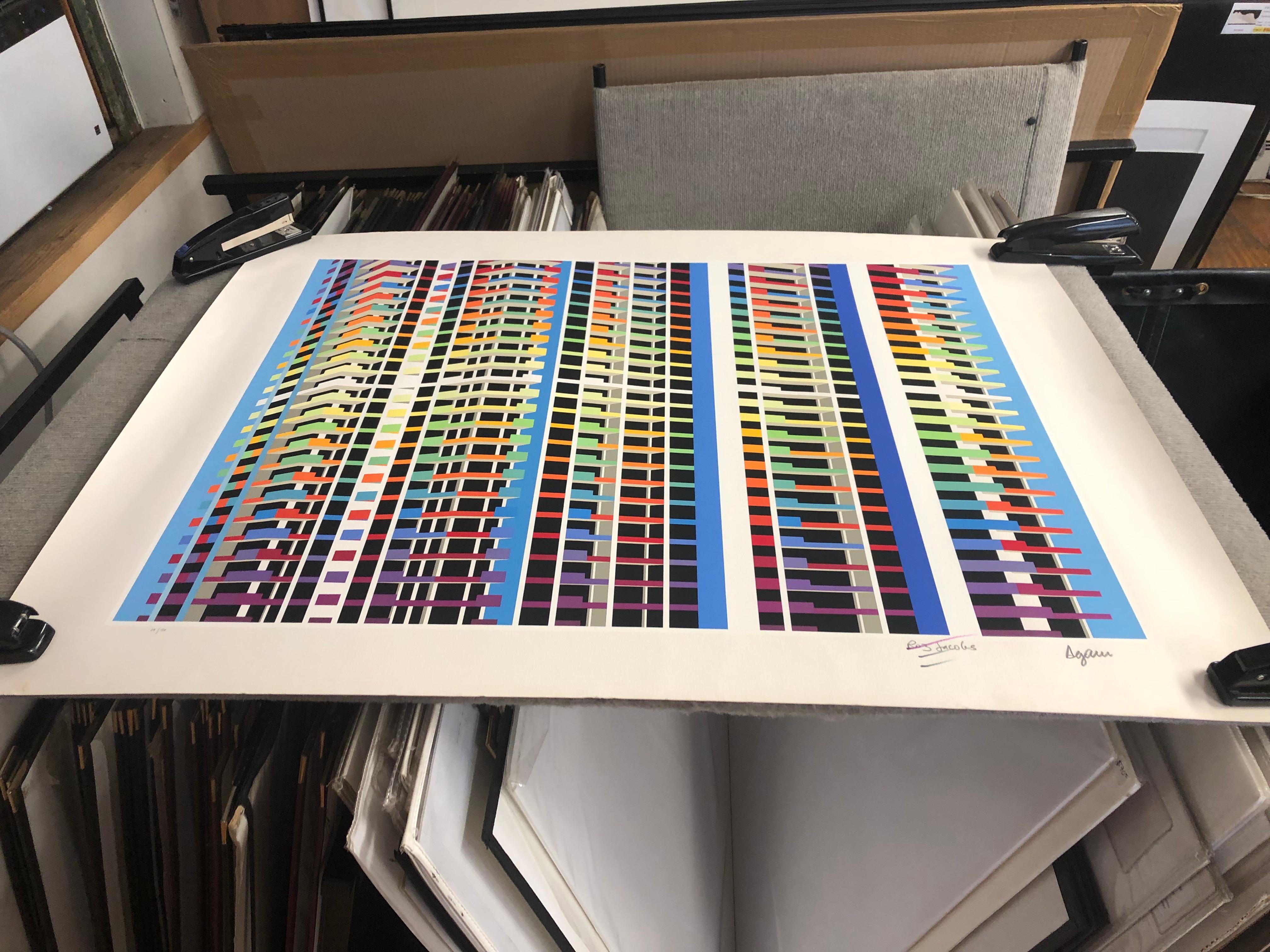 Yaacov Agam 'Regina Agamograph 1983' 1983- Serigrafia- Firmato 5