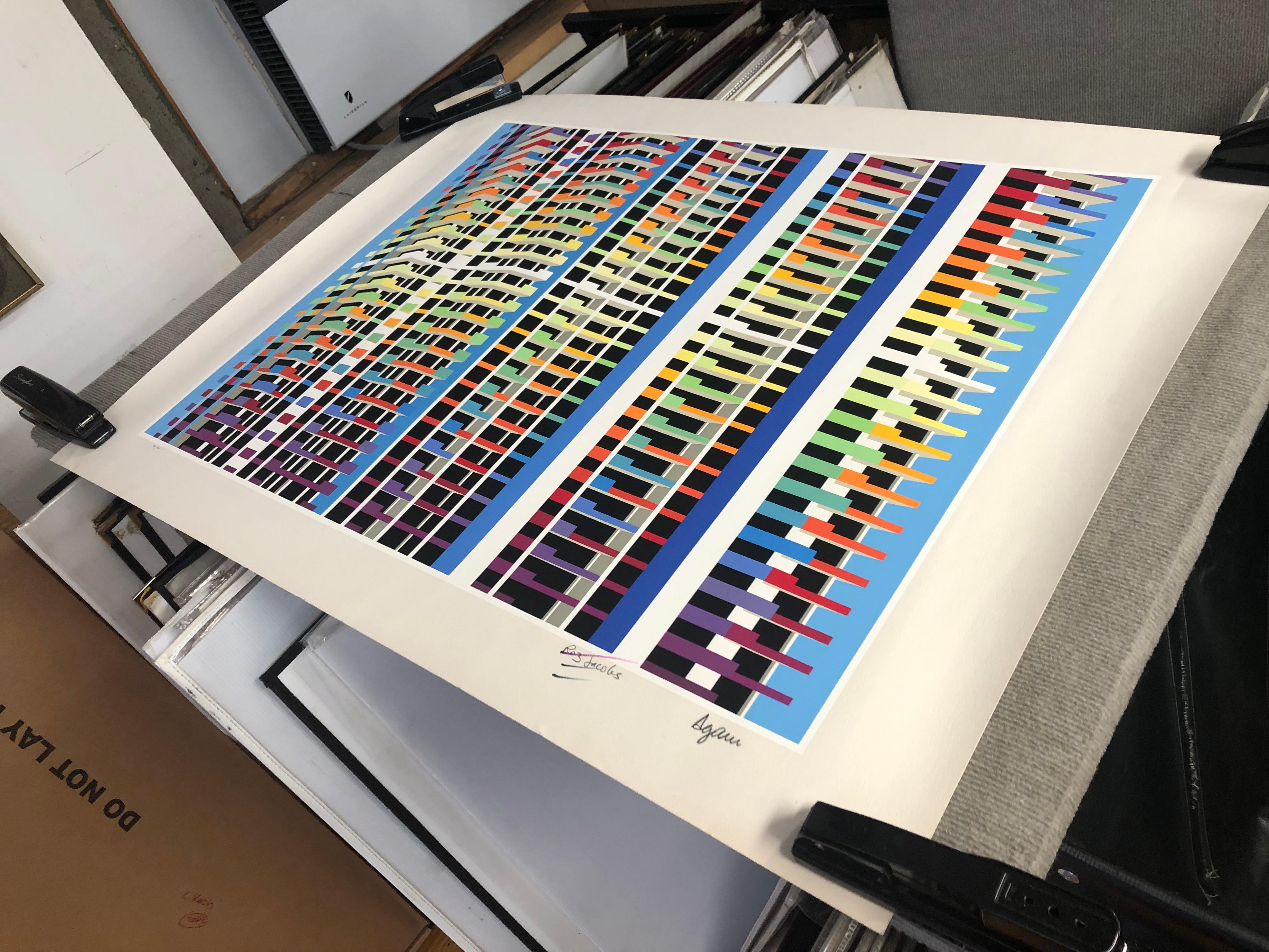 Yaacov Agam 'Regina Agamograph 1983' 1983- Serigrafia- Firmato 6