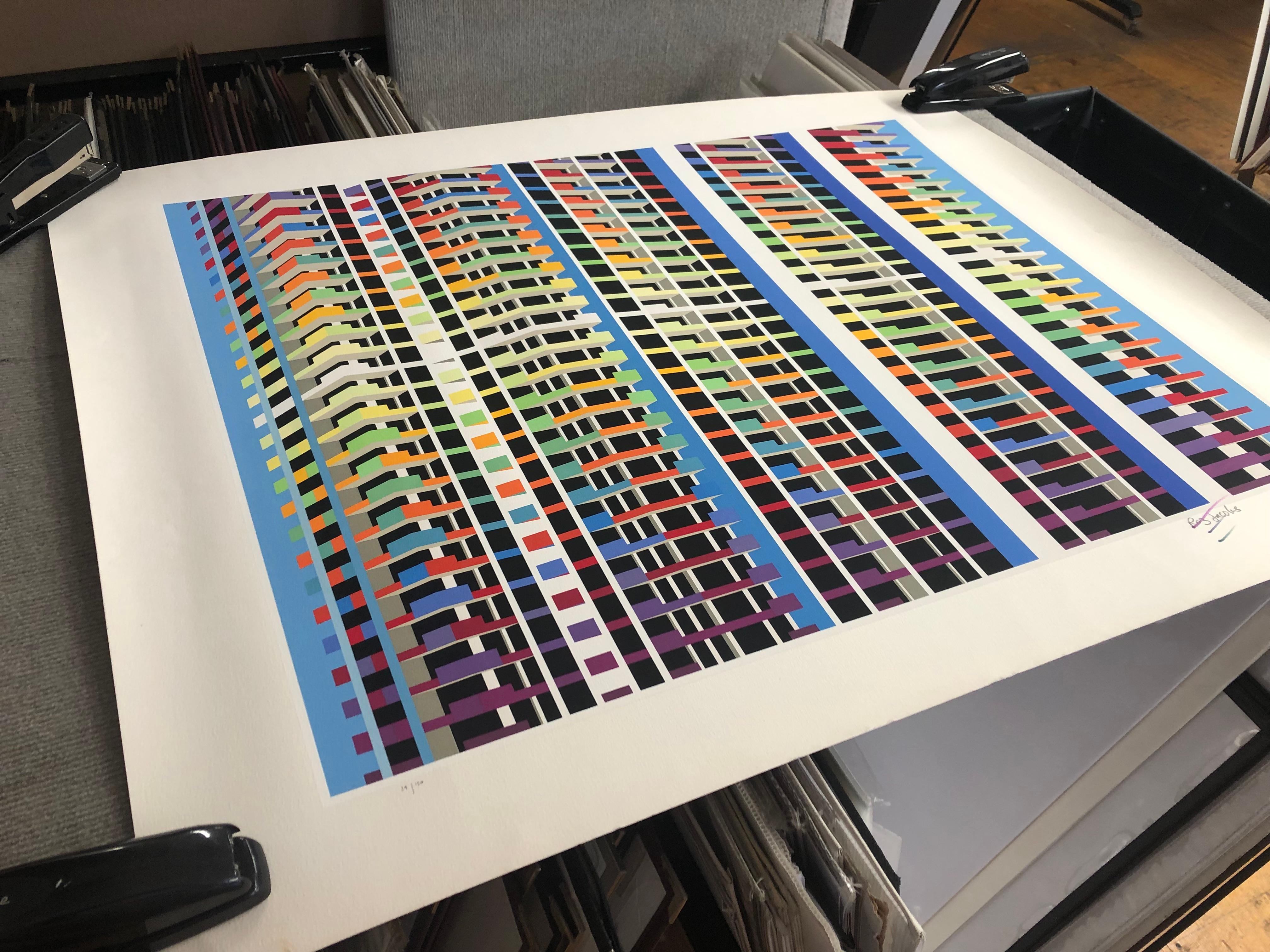Yaacov Agam 'Regina Agamograph 1983' 1983- Serigrafia- Firmato 7