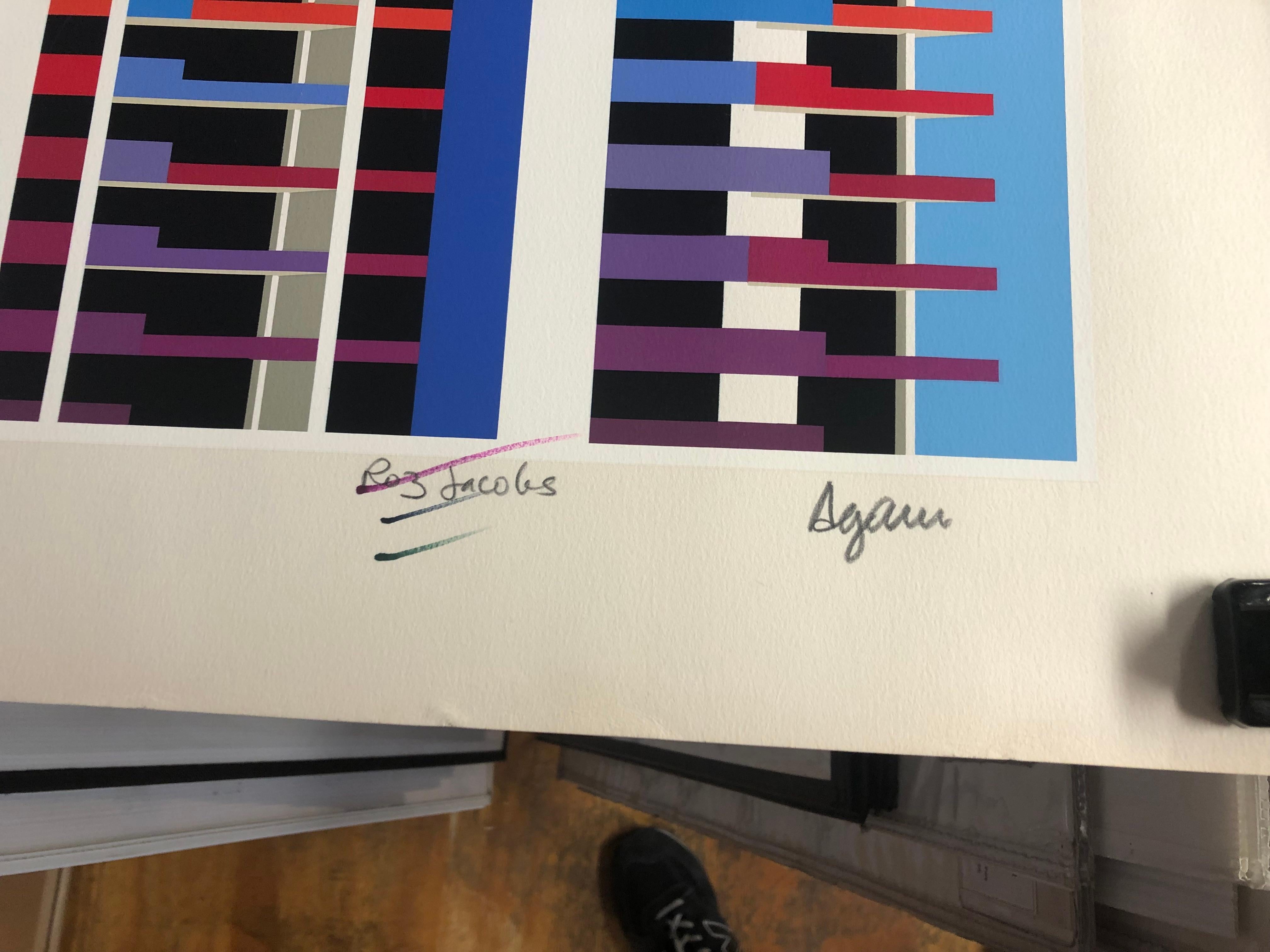 Yaacov Agam 'Regina Agamograph 1983' 1983- Serigrafia- Firmato 8