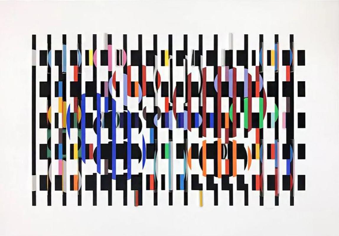 Yaacov Agam Figurative Sculpture - 2 +3 = 4, 1981