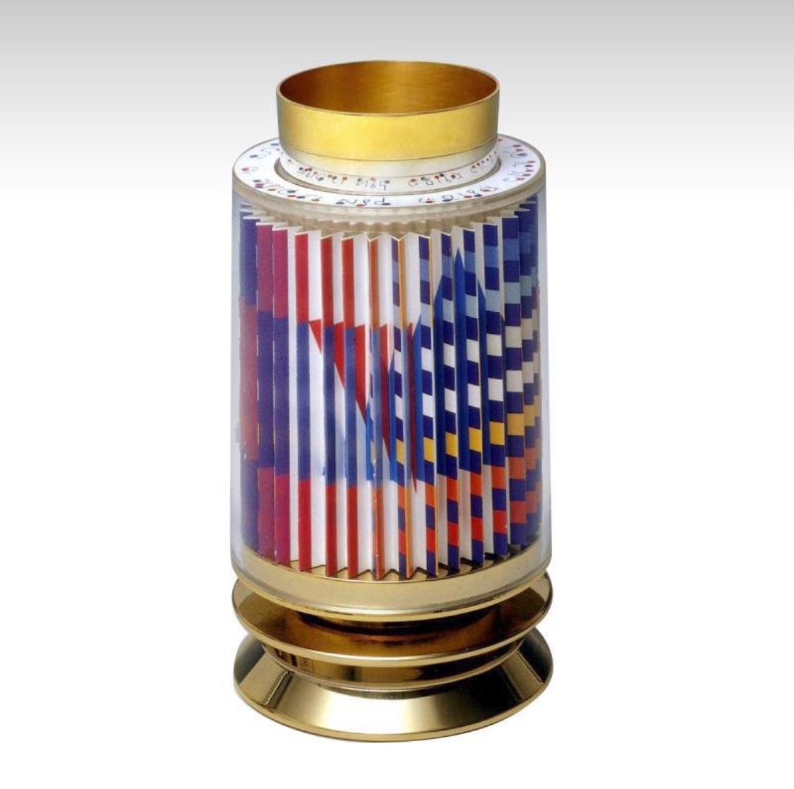 Yaacov Agam Figurative Sculpture - Kidush Cup , Judaica 