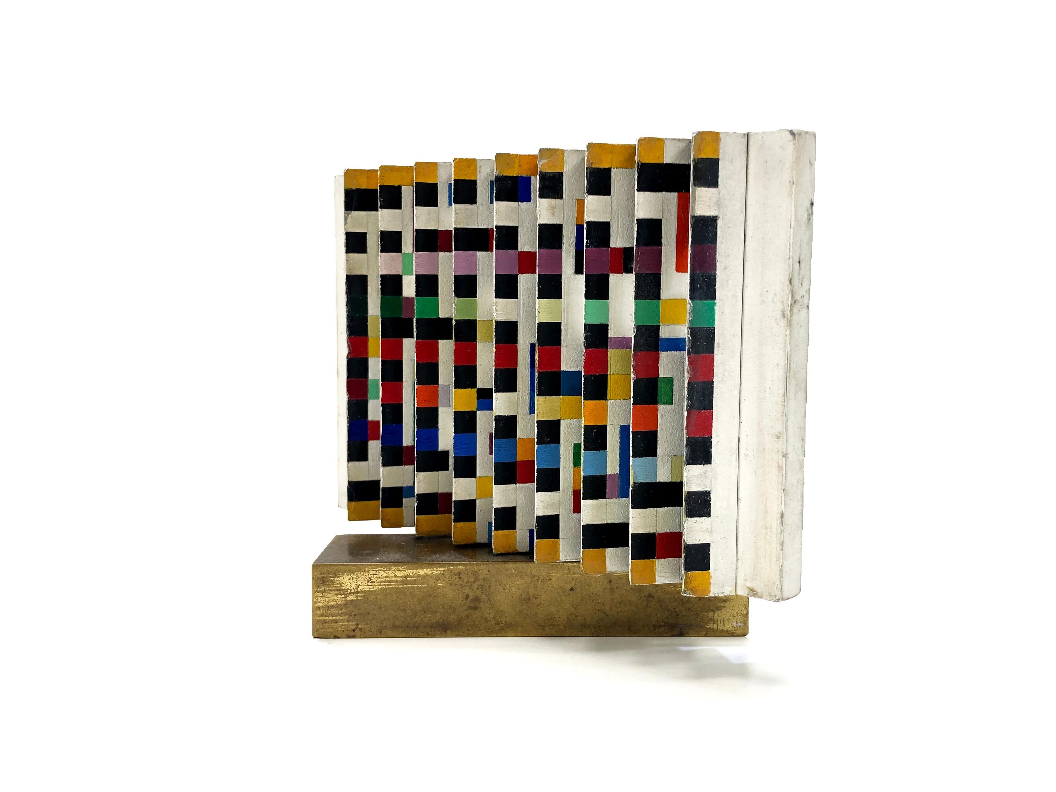 Untitled (original double sided polymorph kinetic sculpture) - Sculpture de Yaacov Agam