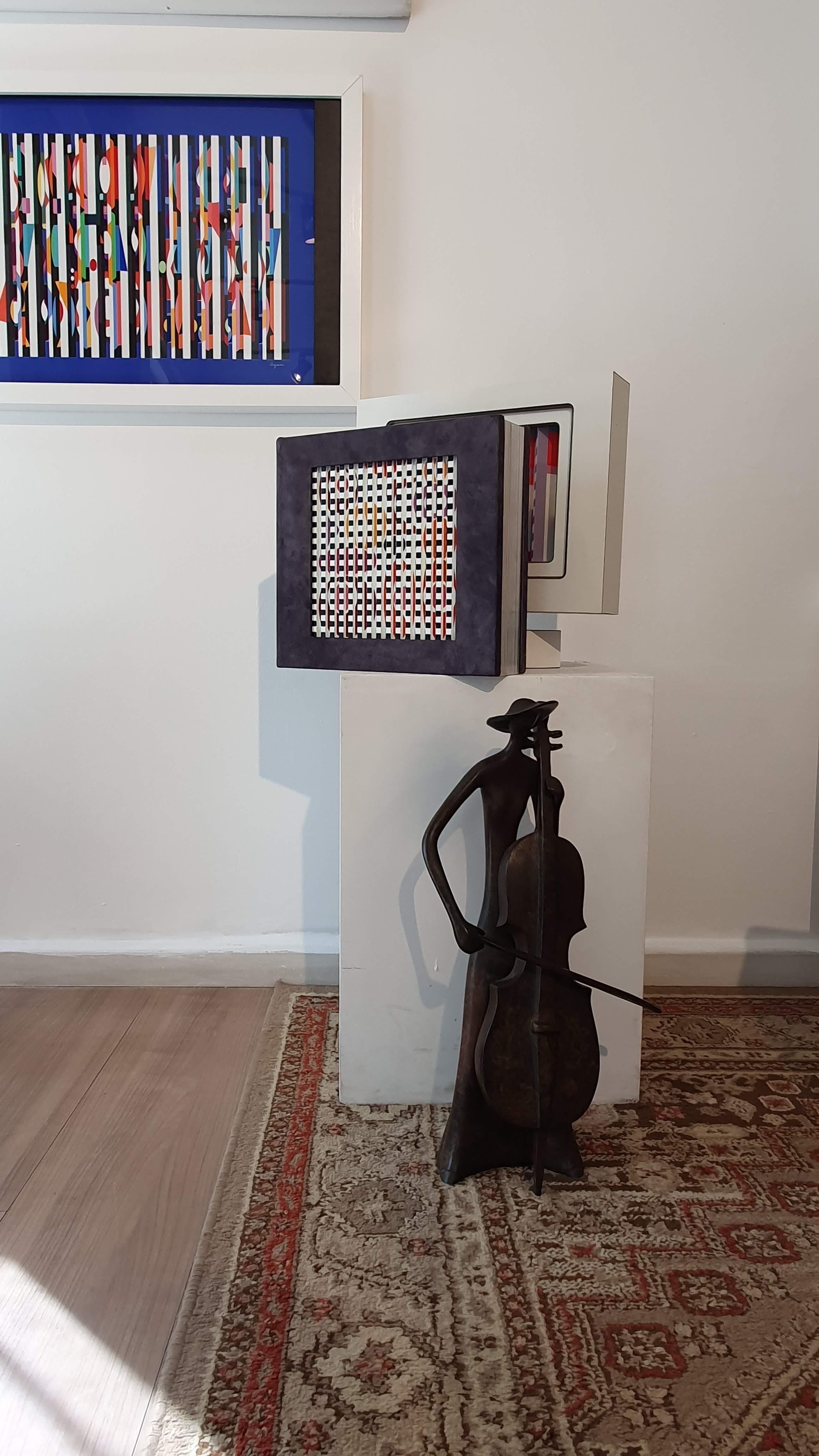 Yaacov Agam, Purple blue, Kinetic art, Israeli art most, Israeli art