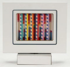YAACOV AGAM "STAR OF LOVE" SPINNINGMORPH SCULPTURE, 1983 SIGNED & NUMBERED