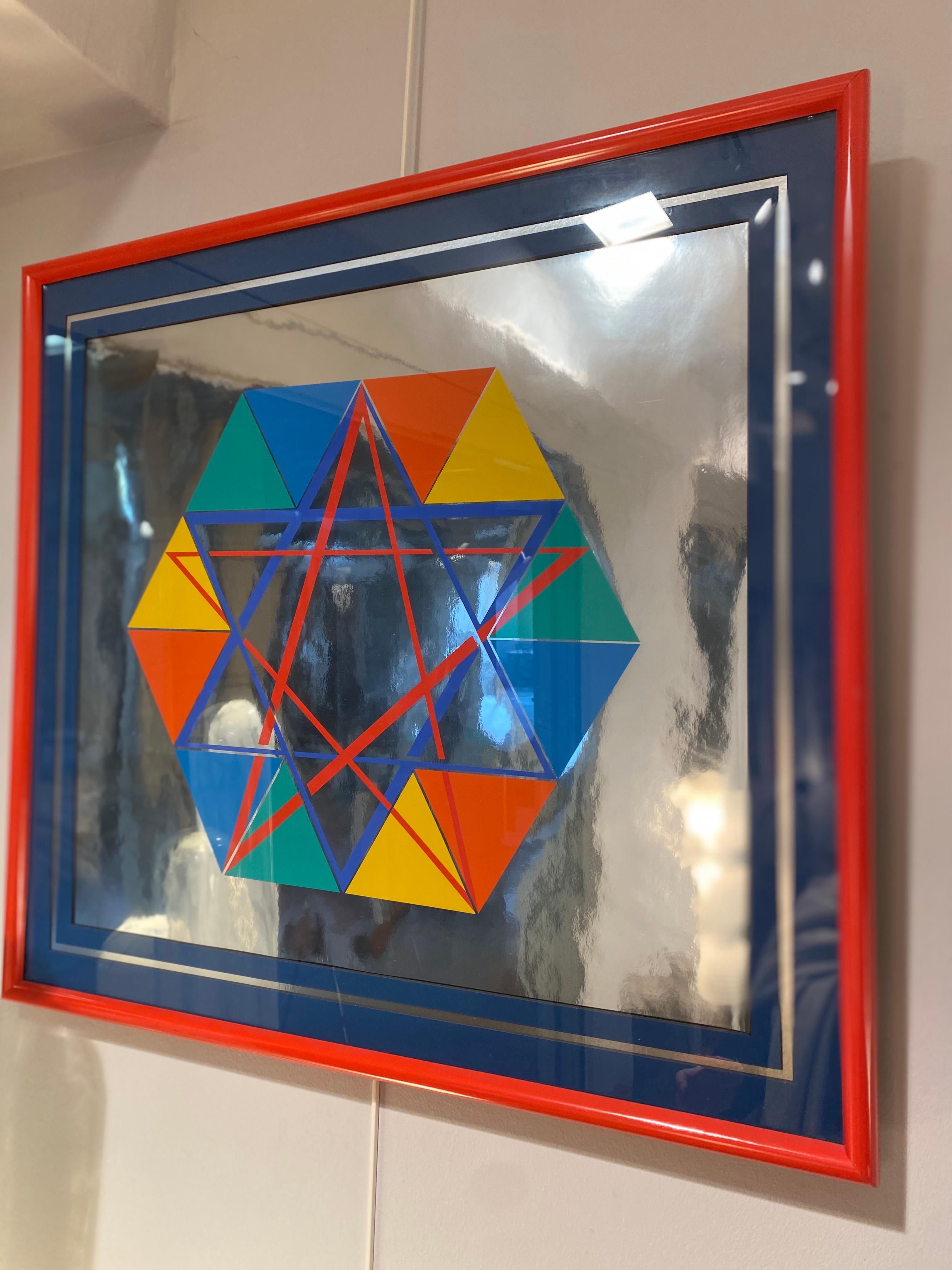 Yaacov Agam - Star of David - Abstract Illusionism, 1979  For Sale 4