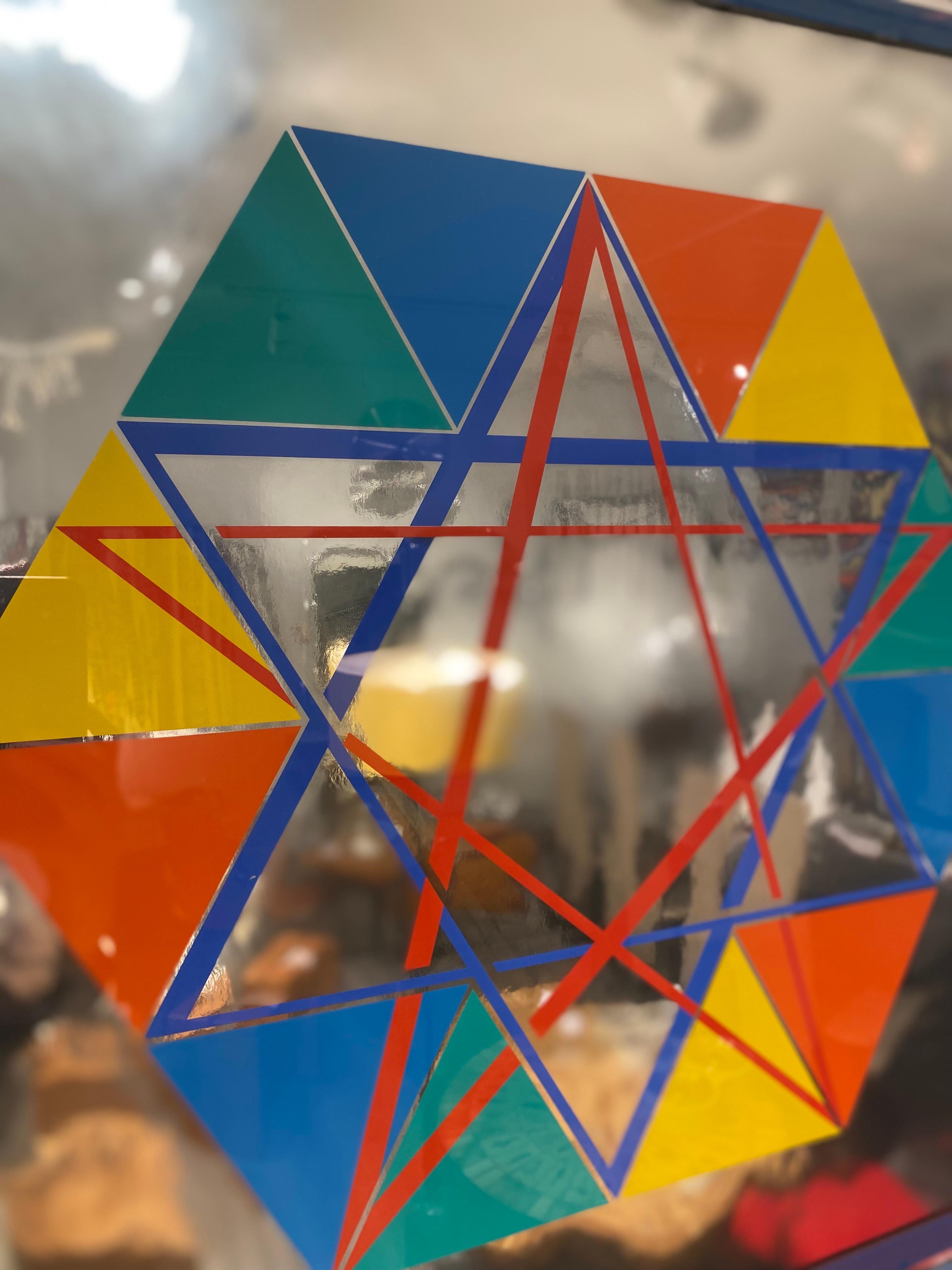 Yaacov Agam - Star of David - Abstract Illusionism, 1979  For Sale 3