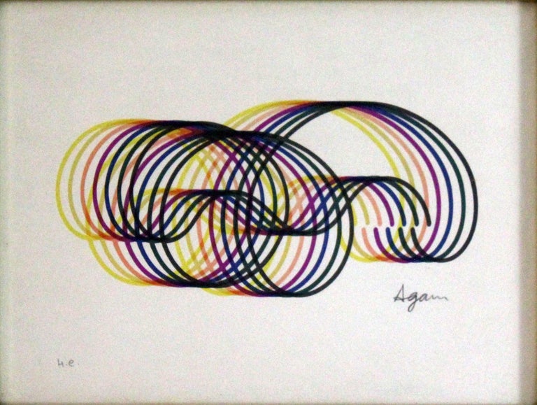 Sérigrphie Pop rt moderne en zinc brut non encdrée signée à l min
