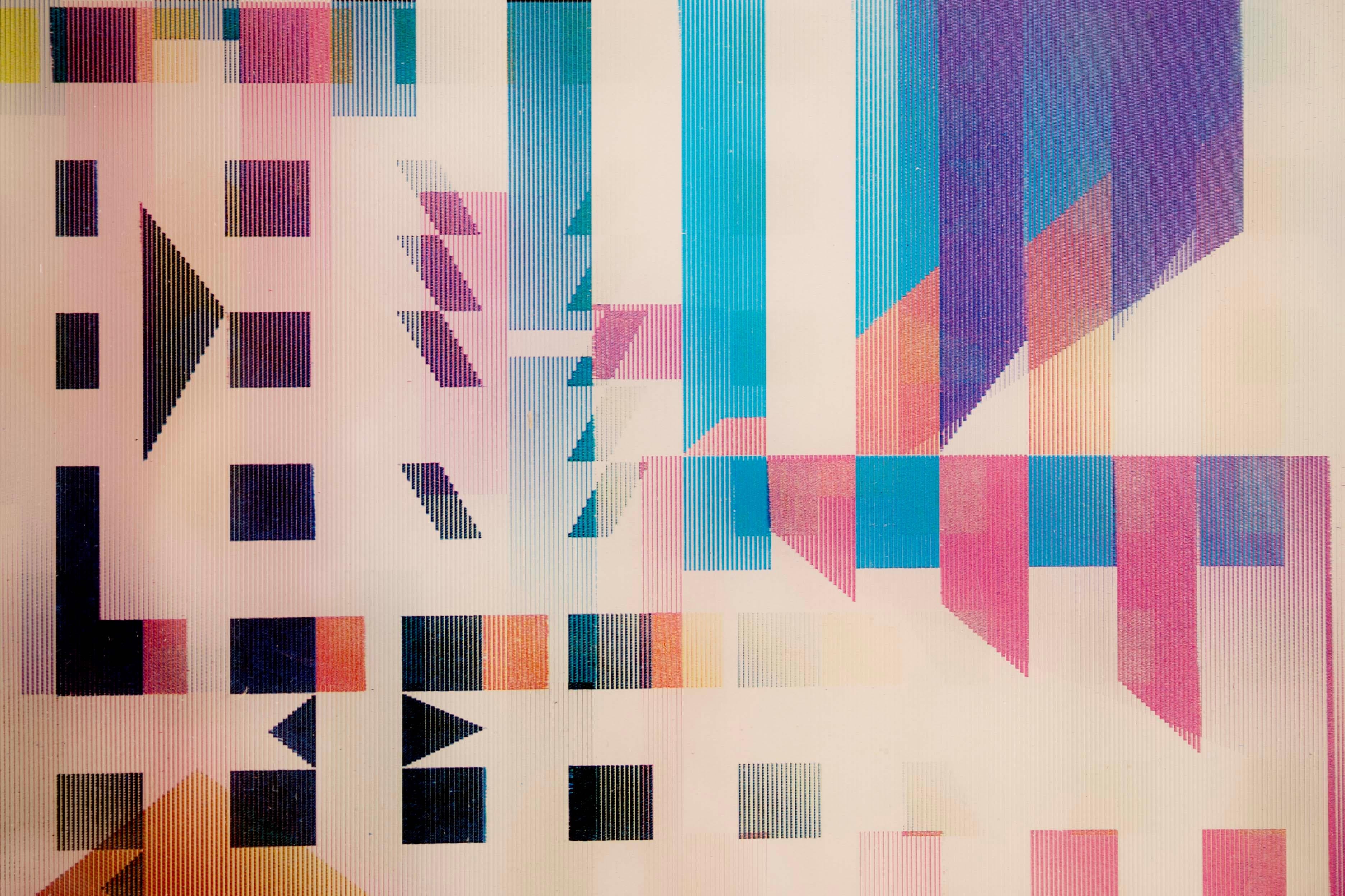 20th Century Yaacov Agam Vision Integration Signed Kinetic Art Agamograph 22/25 H.C. Framed