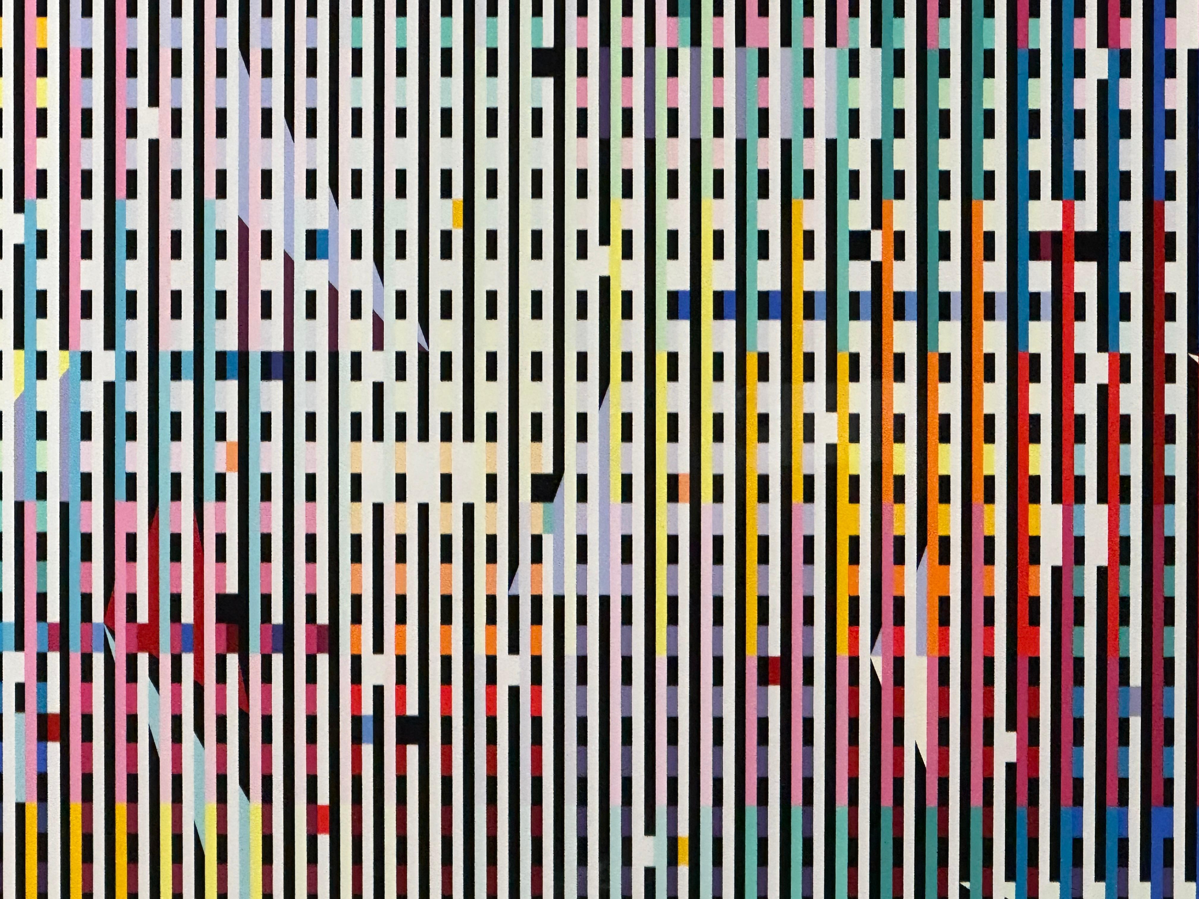 Mehrfarbige kinetische Op-Art-Lithographie des israelischen Künstlers Yaacov Agam 1
