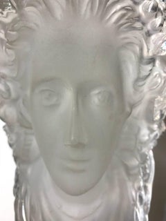 Yaacov Heller Art Deco Lucite Figural Wall Mounted Sculpture